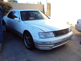 1996 LEXUS LS400, 4.0L AUTO SDN, COLOR WHITE, STK Z14831